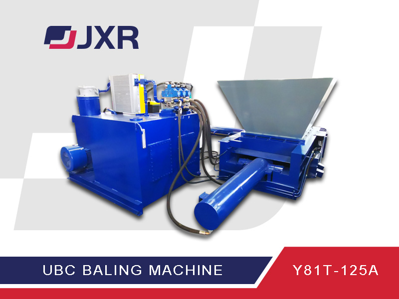 Automatic Aluminum Cans Baler with hopper