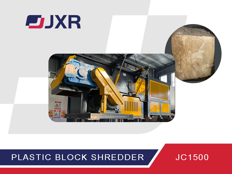 JinXin Plastic Block Shredder To Asia